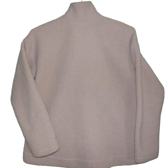Old Navy 1/2-Zip Pullover Womens Large Sherpa Mauve Plum Pink jacket shirt - Picture 7 of 9